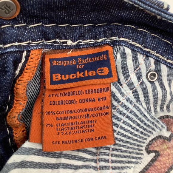 Rock Revival Womens Donna Boot Denim Jeans Blue Size 25 - Picture 10 of 12